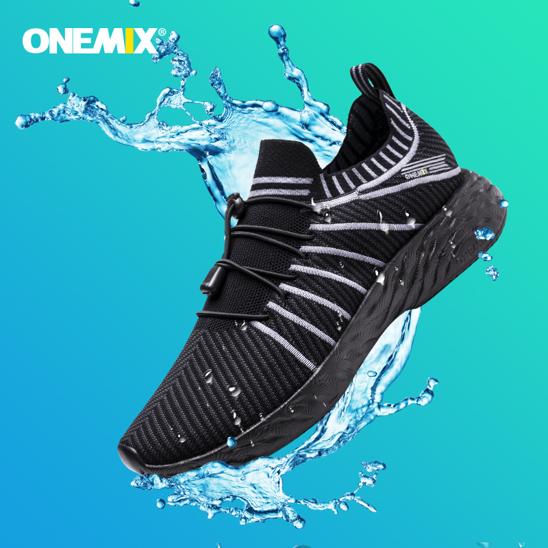 Waterproof Goretex Running Shoes - ONEMIX Scarpe da corsa nere impermeabili