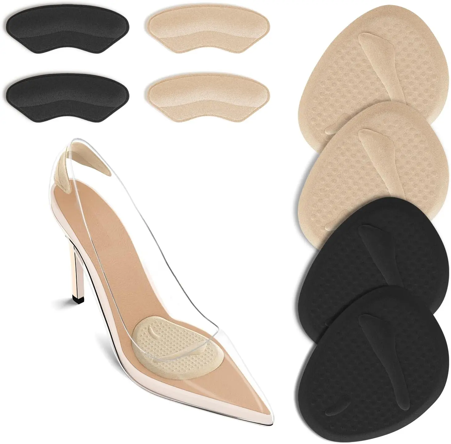 Heels - 2 Set di Cuscinetti per Tallone,