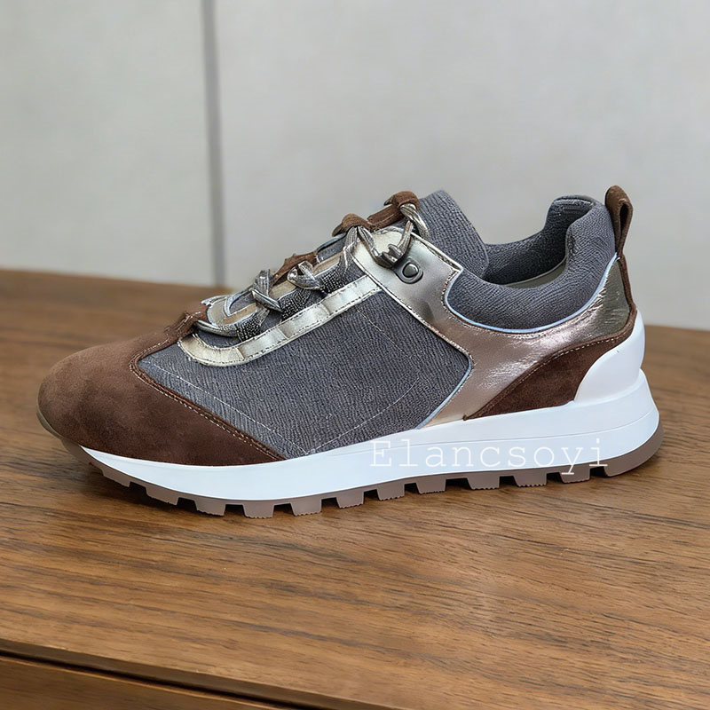 Sneakers da donna con lacci e  - Knit Fabric Lace Up Sneakers recensione e prezzo