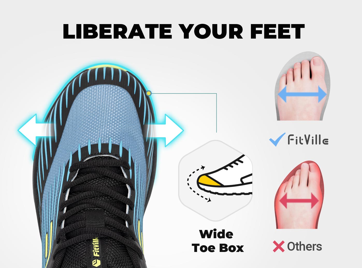 FitVille Scarpe da trail runni - Anti Slip Trail Running Sneakers recensione e prezzo