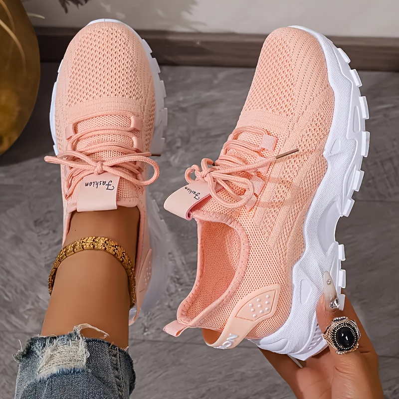 Scarpe da ginnastica in maglia - Knit Fabric Lace Up Sneakers recensione e prezzo