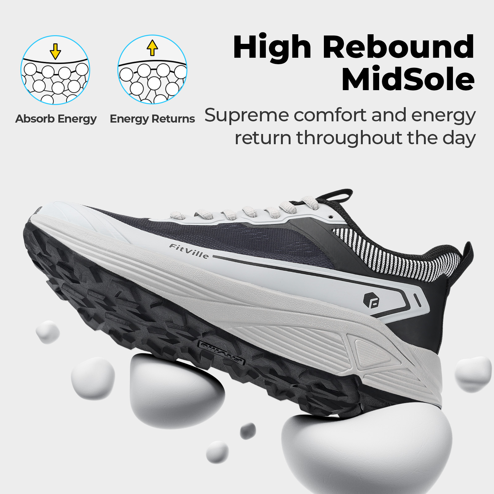 FitVille Scarpe Sportive Largh - Anti Slip Trail Running Sneakers recensione e prezzo