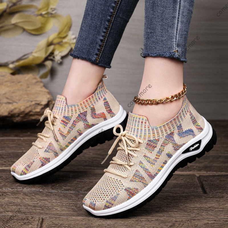 Sneakers slip-on in maglia da  - Knit Fabric Lace Up Sneakers recensione e prezzo
